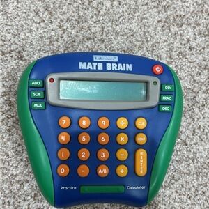 Vintage Lakeshore Math Brain Calculator & Learning Game, Tested And Working!